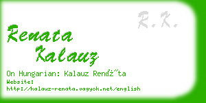 renata kalauz business card